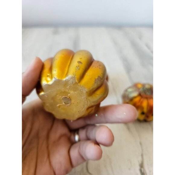 Pumpkin candle glitter set Halloween fall decor cute jack-o'-lantern - Picture 6 of 12